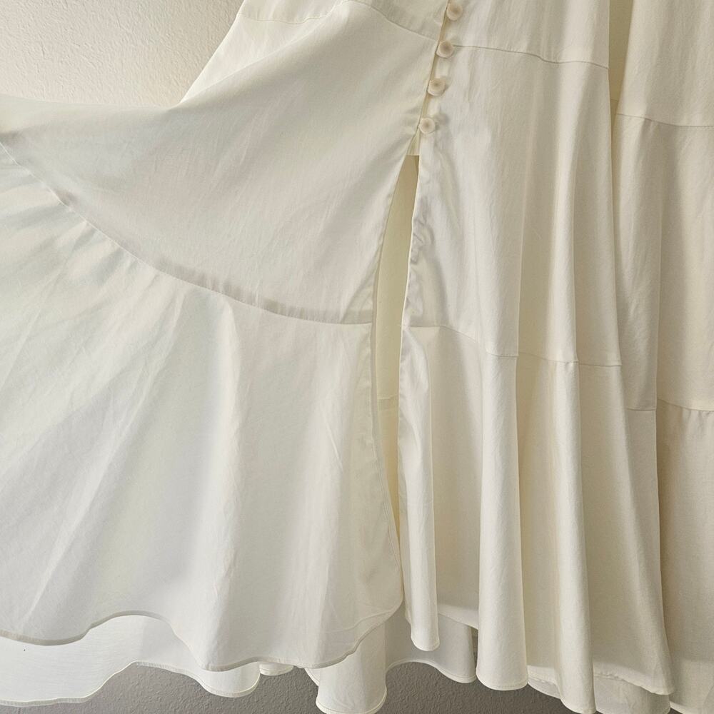 Cult Gaia Mina Dress Cream Ivory White Button Down Front Small - Picture 9 of 16